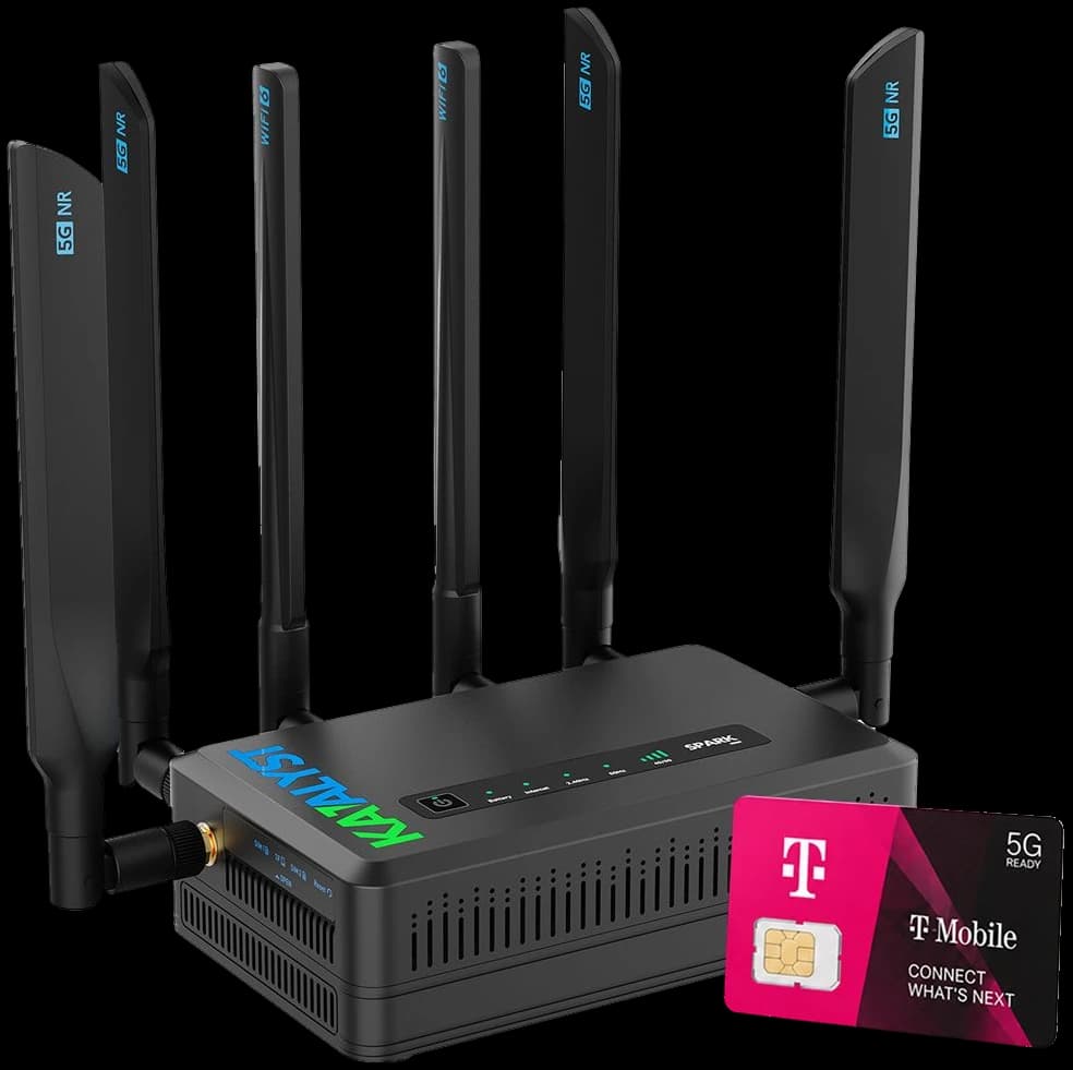 Katalyst 5G router with a T-Mobile SIM card